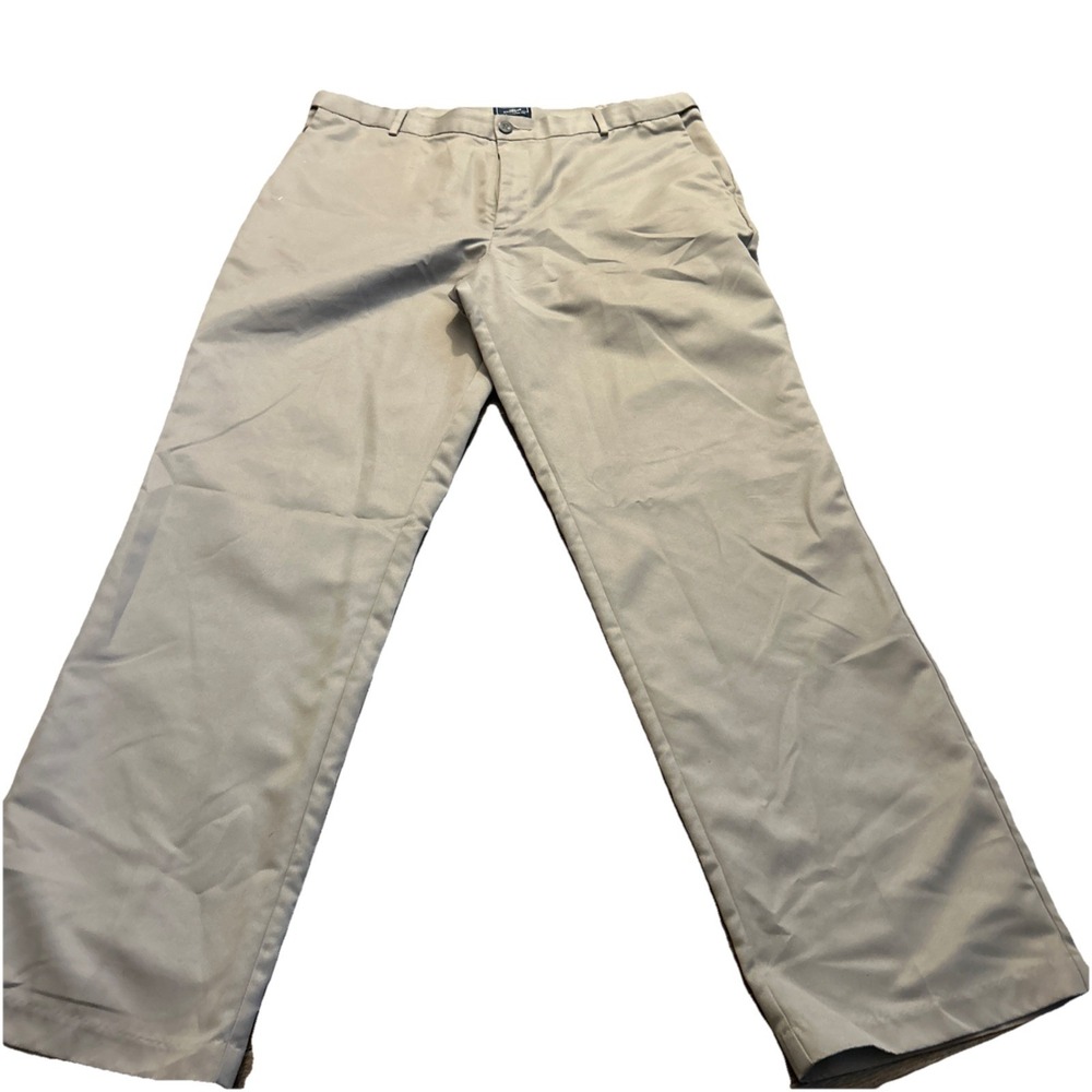 Dockers Pants Mens 38x34 D3 Classic Fit Signature Khaki Polyester Pleated Beige‎